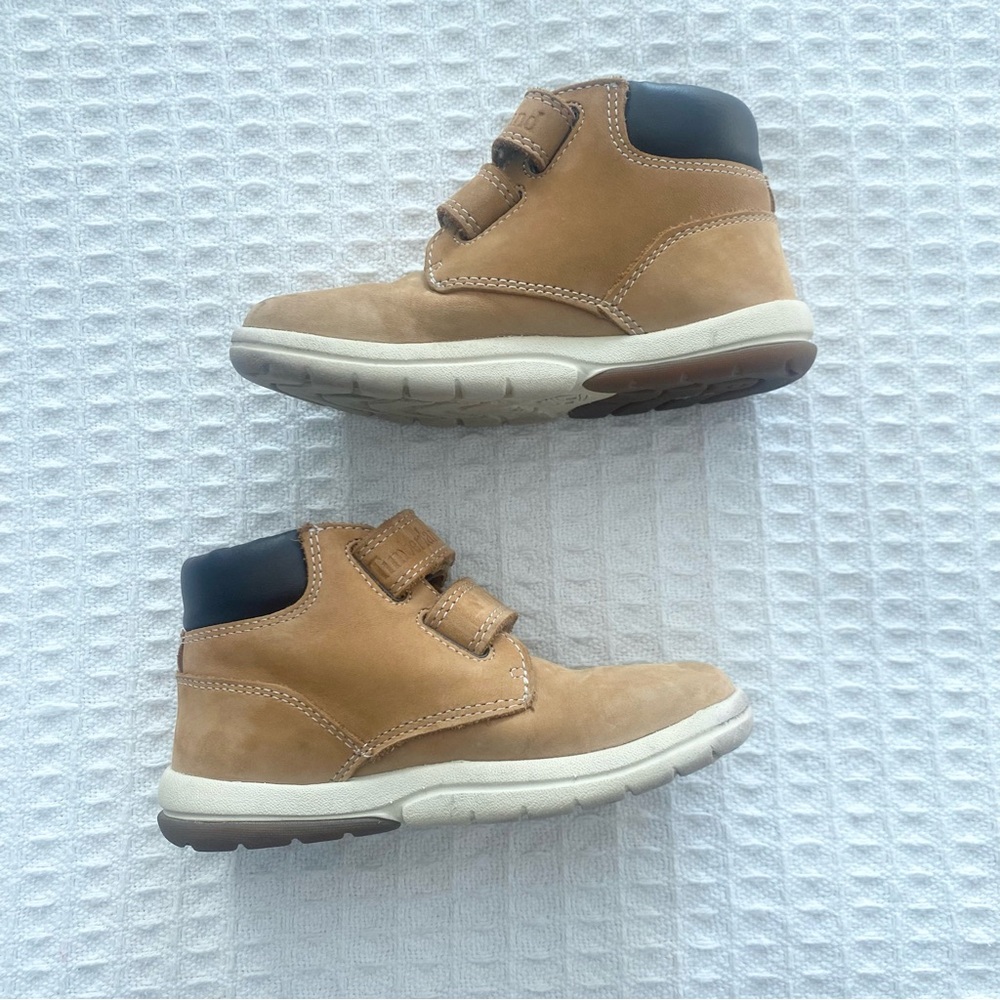 Timberland Toddler Toddle Tracks Hook-and-Loop Boot Wheat Nubuck size 9.5 - Picture 8 of 10